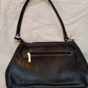 Frederic T Paris Black Leather Shoulder Bag